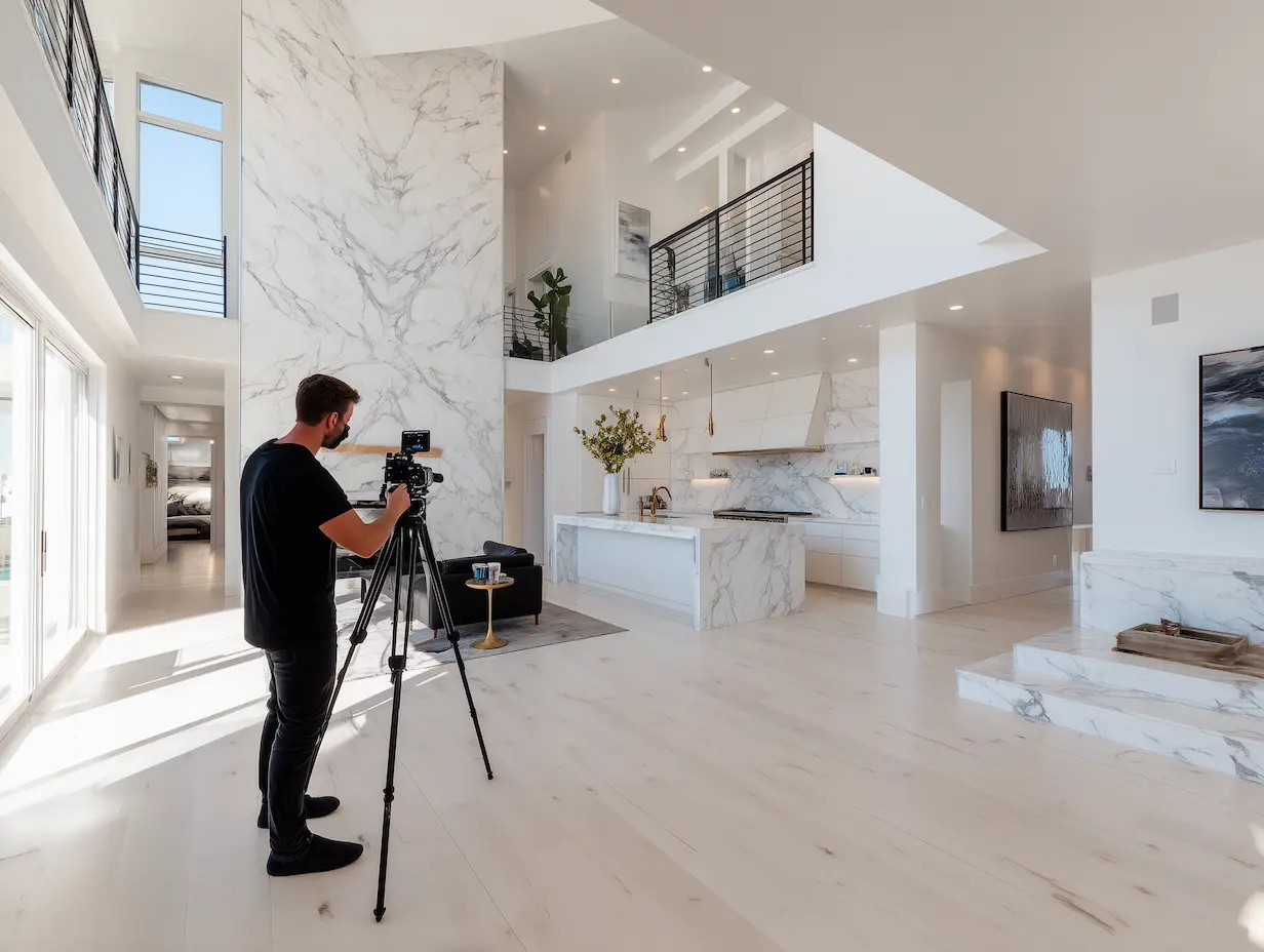 Technologie moderne pour l'immobilier - visites immersives et outils professionnels